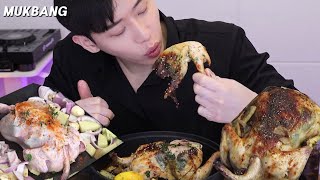 직접 만든 로스트치킨 먹방 Gordon Ramsay's Stuffed Roast Chicken with Chorizo REAL SOUNDㅣASMR MUKBANGㅣ