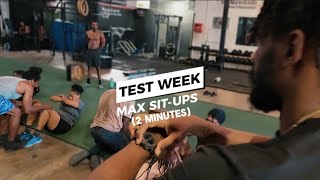 Coaches Test Week: Max Sit-Ups | 2 minutes #gym  #situps #training