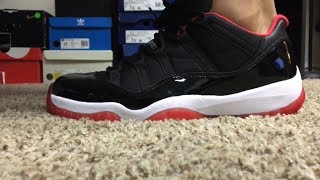 "Bred" Air Jordan 11 Low W/ On-Foot Review