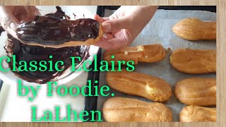 Homemade Classic Eclair Recipe/Pastry Cream Filling Recipe