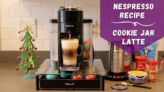 Nespresso Coffee Recipe ~ Cookie Jar Latte using Pecan Biscotti Capsule