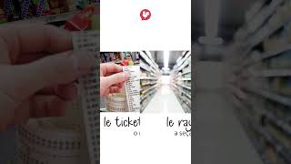 Vocabulário das COMPRAS NO SUPERMERCADO em francês!