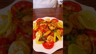 جمبري بالخضار - Shrimp with vegetables الشيف محمود مصطفى