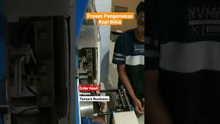 Proses Pengemasan Kopi Bikla Kopi Rempah by TAMARA BUSINESS #short #short