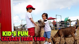 Canada Nepali Vlog I Calgary Farm Yard | Kids Fun  |2021