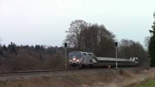 Amtrak Cascades 510 at North Bow, WA