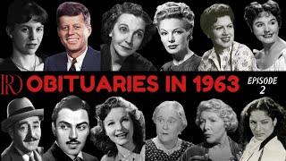 Obituaries in 1962-Famous Celebrities/personalities we've Lost in 1962-EP 2-Remembrance Diaries