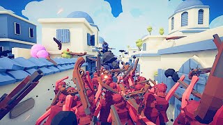 200 VAMPIRES ARMY VS PIRATES FLINTLOCK ARMY CITY DEFENSE - Totally Accurate Battle Simulator TABS