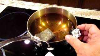 Boiling water using GE Profile 30" Induction Cooktop