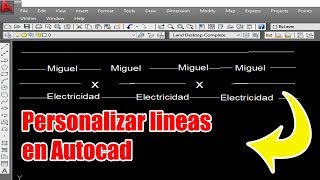 Como Personalizar lineas en autocad