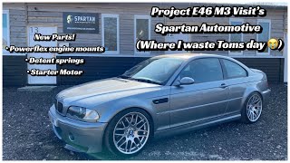 BMW e46 M3 Starter Motor Replacement, Powerflex Engine Mounts & Detent Springs at Spartan Automotive