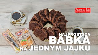 BABKA NA JEDNYM JAJKU - NAJPROSTSZY PRZEPIS