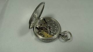 Waltham 17 jewels Silver Open Face Pocket Watch.