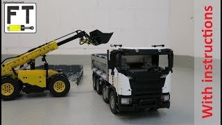 LEGO Technic 8x4 dump truck inspired by Scania (MOC)