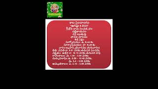 8th August 2024 Kaala Panchangam