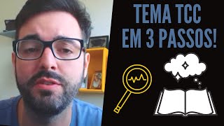 Como Escolher um Tema Para TCC - 3 Passos Práticos Para Escolha do TEMA!