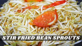 Stir Fried Bean Sprout | Resepi Tumis Taugeh | Resep Tumis Toge