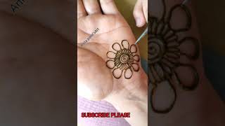 Front Hand Mehndi Design👌|Beautiful😍 Mehndi Design|Easy Flowers Mehndi Design For Beginners❤ #Shorts