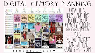 Digital Memory Planning: What it Is, Ideas, Tips, & Plan With Me June 3-9, 2019