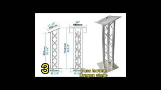 7 types of aluminum truss podium lectern idea for your choice  from Dragon stage