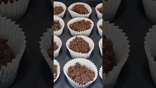 Easy chocolate rice crispy Easter nest 🪺 🍫 #shorts #youtubeshorts #chocolate #food #yummy #easter