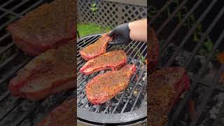 Ribeyes with Peppercorn Sauce | Over The Fire Cooking by Derek Wolf