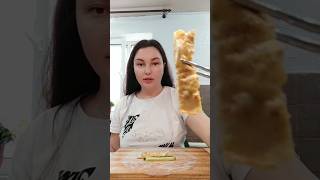 I'm making a spring roll with egg and cucumber #food #mukbang