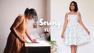 sewing vlog | DIY dress