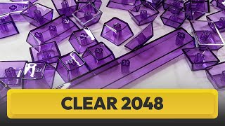 Keycaps cristales púrpura, CLEAR 2048 Purple