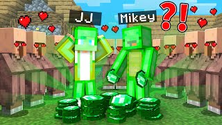 Mikey and JJ Became EMERALD and TROLLED Villagers in Minecraft – Maizen