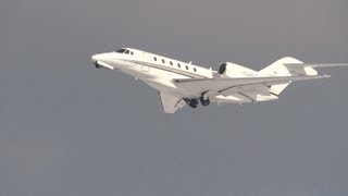 Citation X Take Off After Major De-icing