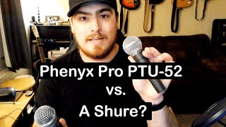 Phenyx Pro PTU-52 Wireless Microphone vs a Shure SM58? (PTU-52 Demo and Review)