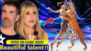 America's Got Talent 2024, Magician Sacred Riana raises the bar with UNBELIEVABLE magic GoldenBuzzer