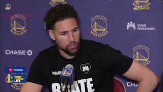 Klay Thompson Postgame Interview | Golden State Warriors beat Houston Rockets 133-110