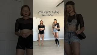 Wearing VS Styling - Festival Outfit 🔥 #shorts