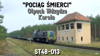 Wagony, które czeka tylko jeden los: "Pociąg Śmierci" ST48-013 // ST48-013 hauling scrap wagons