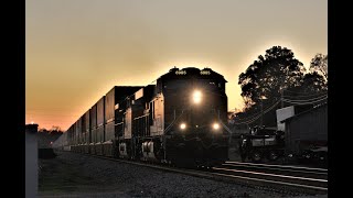 NS 222 Passes Under A Gorgeous Sunset in Buford, GA 11/24/2019