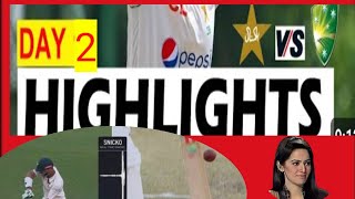 Pak vs Aus 1st test day 2 Highlight || Aus vs pak day 2 review #ausvspak #pakvsaus