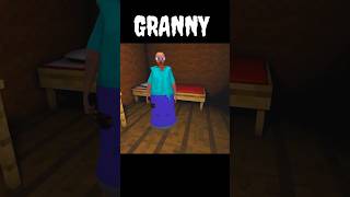 Granny Minecraft Bed Glitch 🤣 #granny #gaming #scary #shorts