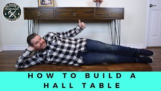 How To Build A Hall Table | Oak Hall Table | Hairpin Legs | Woodworking | DIY