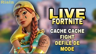 LIVE FORTNITE CHILL EN PP / FIGHT - DEFILÉS - CACHE CACHE / CODE RISLA ! VBUCKS A GAGNER !