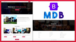 Responsive website with Bootstrap 5 & Material Design | PART 1