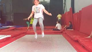 Acrobatics training on trampolines - my day - sport kids - nika chika show