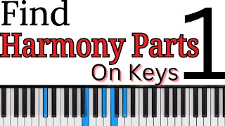 How to find the Harmony parts of a song | #gospelpiano