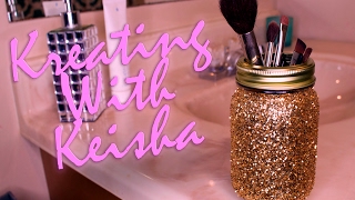 Simple DIY Glitter Mason Jars