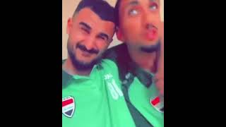 ايمن حسين وامير العماري... شاهد اللاعب المحلي يعنف اللاعب المحترف 😂😂😂💔 #shorts