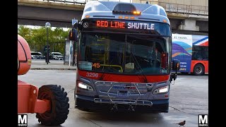 WMATA Metrobus: Ride Aboard 2020 New Flyer Xcelsior XN40🔷 #3296 on RED Line Shuttle to Ft Totten