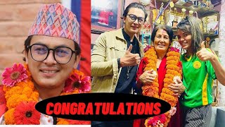 Proud moment || Paul shah || Real hero || congratulations || family || Roshani RL Shah