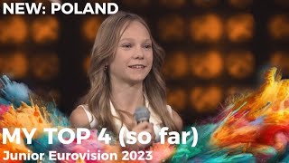 MY TOP 4 (NEW: 🇵🇱) | Junior Eurovision 2023