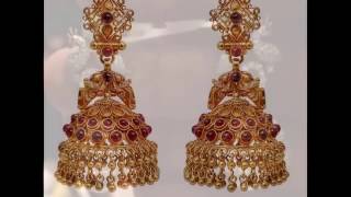 Beautiful  Gold Jhumka Designs